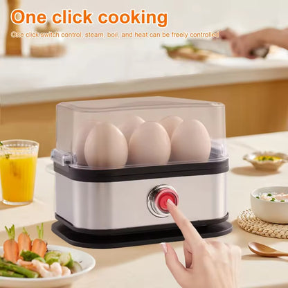 Electric Egg Cooker with 6 Egg Capacity