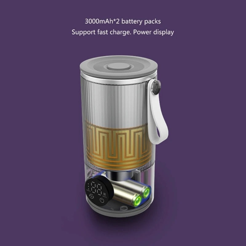 Rechargeable Heated Mixing Cup with 6 Temperature Settings