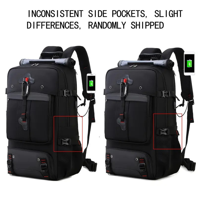 50L Hiking Backpack with Shoe Compartment