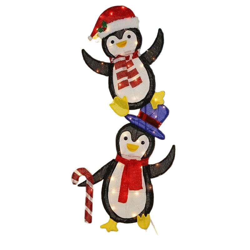 Christmas Penguin Light Decorations (2pcs)