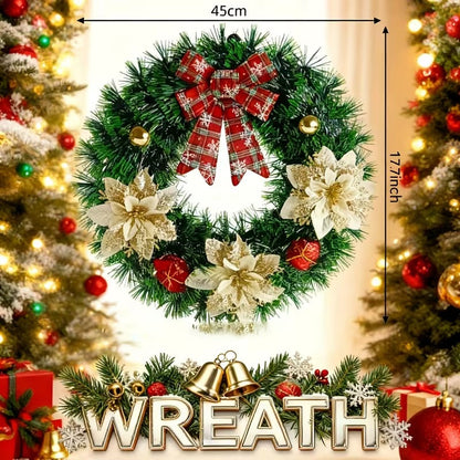 Christmas Door Wreath Classic Wall Hanging