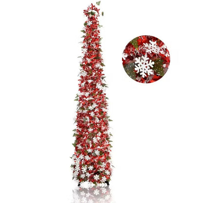 Red White Pop-Up Christmas Tree