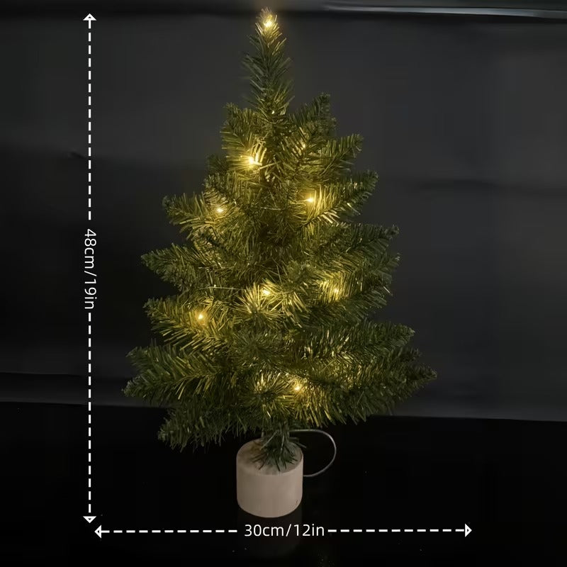 Mini Pre-Lit Tabletop Christmas Tree