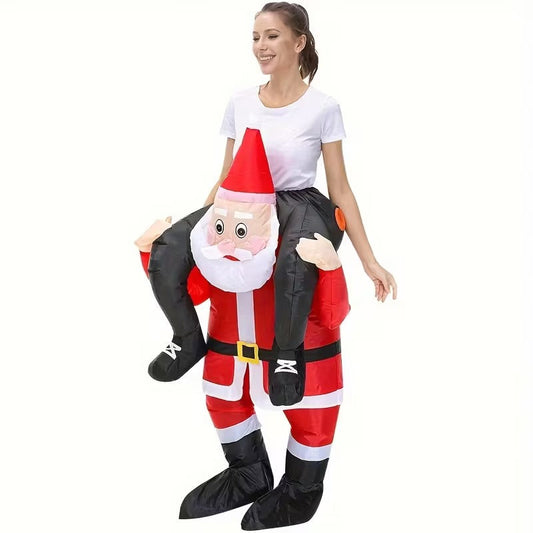 Riding Santa Inflatable Christmas Costume