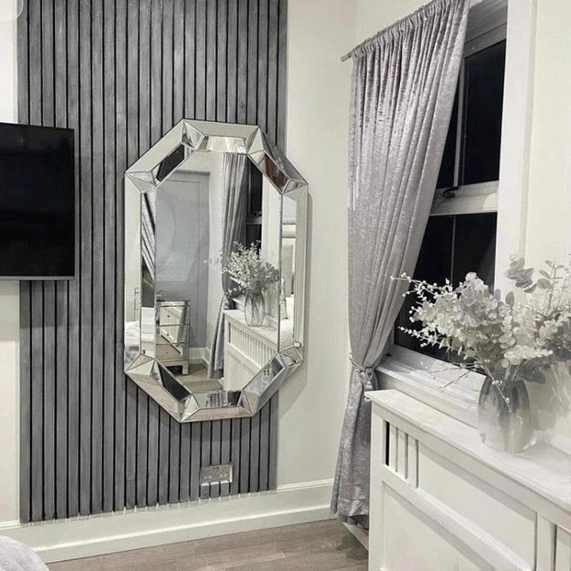 Arched Decorative Full-Length Standing Mirror Glass