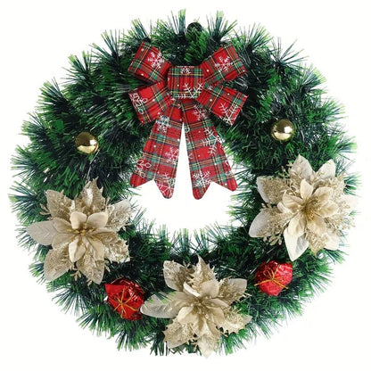 Christmas Door Wreath Classic Wall Hanging