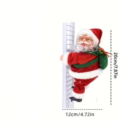 Electric Santa Claus Climbing Ladder Christmas Decoration