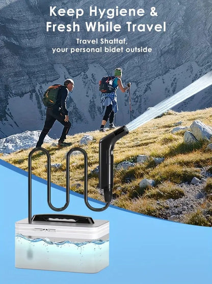 Electric Bidet Sprayer with Foldable Tank
