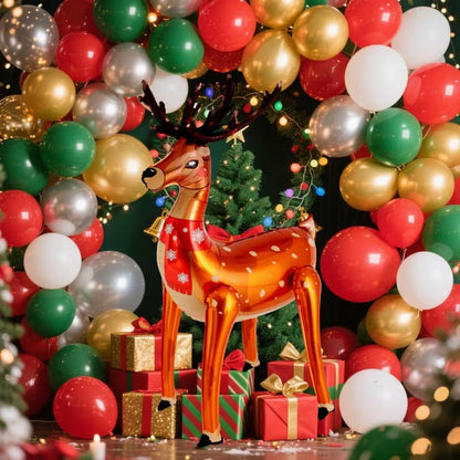 4D Inflatable Christmas Deer Decorations (2pcs)