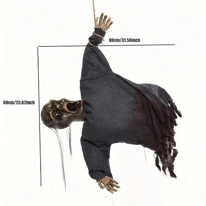 Halloween Hanging Skull Decoration LED with Sound