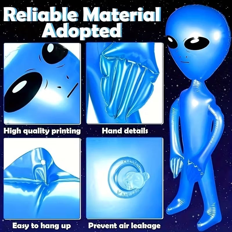 Inflatable Alien Party Figures (Set of 4)