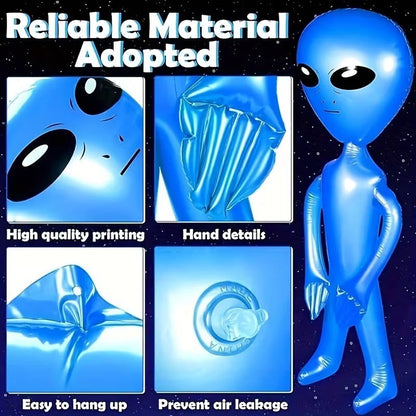 Inflatable Alien Party Figures (Set of 4)