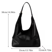 Retro PU Tote Bag for Women