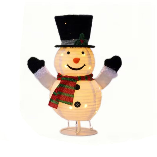 Outdoor Glowing Snowman Decoration