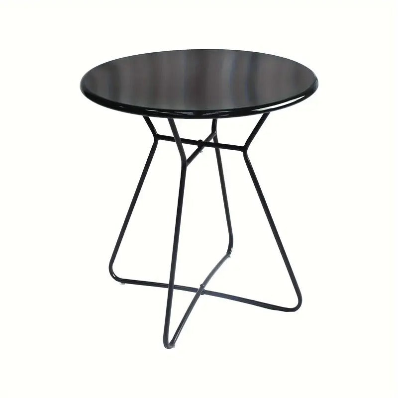 Iron Round Side Table Indoor Outdoor Use