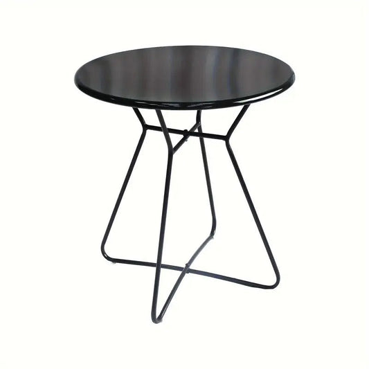 Iron Round Side Table Indoor Outdoor Use