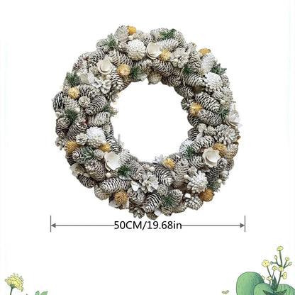 Snowman Fruit Nut Christmas Wreath