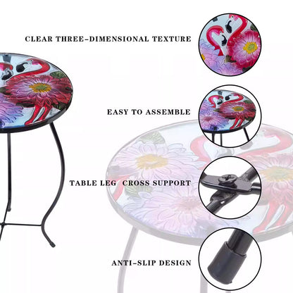 Glass Round Mini Side Table