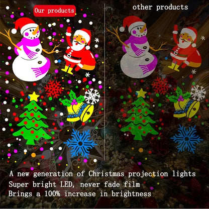 Christmas LED Window Projector with 16 Pattern Light