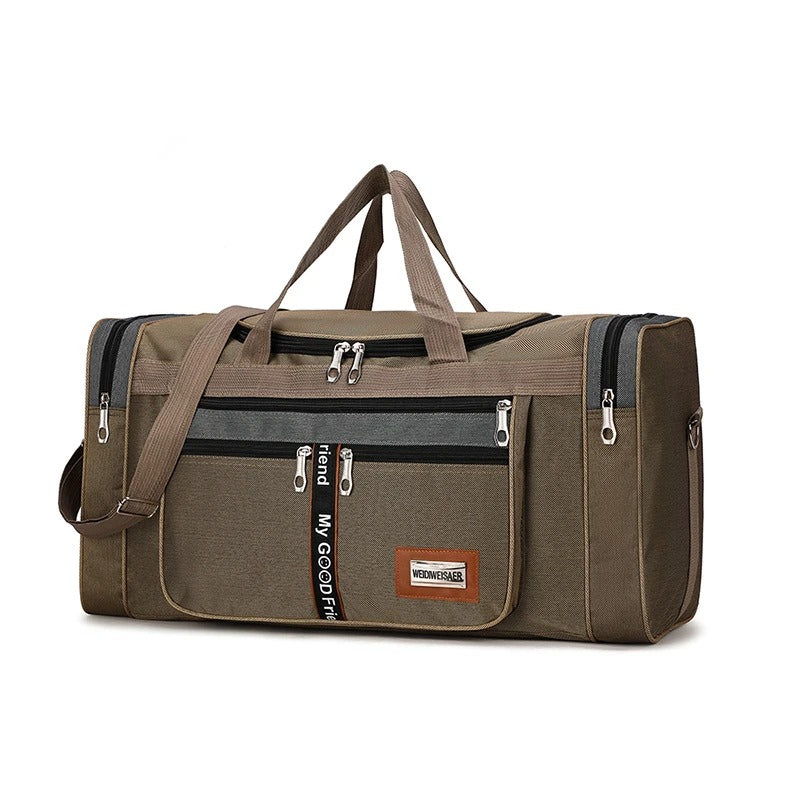 Travel Duffel Nylon Bag for Men and Women (Khaki)