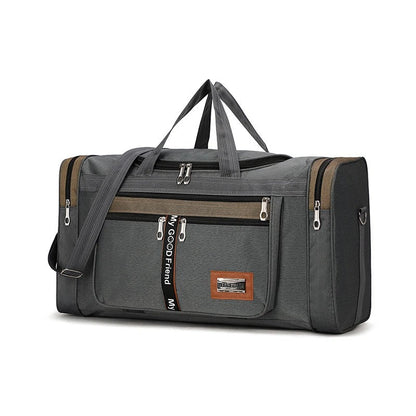 Travel Duffel Nylon Bag for Men and Women (Dark Grey)