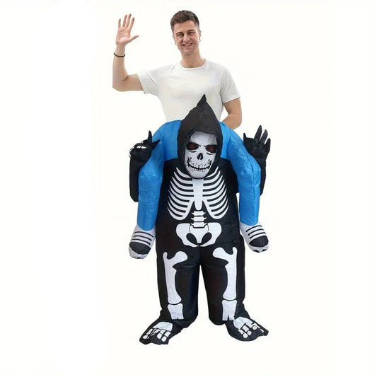 Halloween Inflatable Grim Reaper Costume for Adults