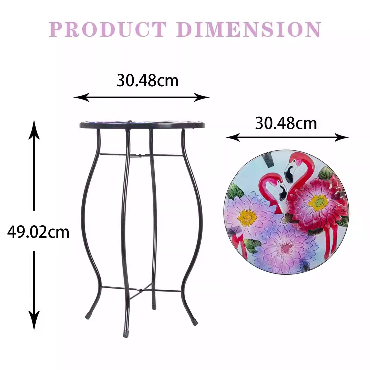 Glass Round Mini Side Table