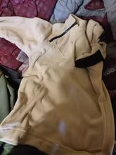Men's Tactical Fleece Pullover Jacket Outdoor Hiking (Khaki)