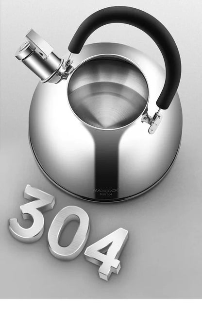 3L Stainless Steel Whistle Kettle for Induction Stove