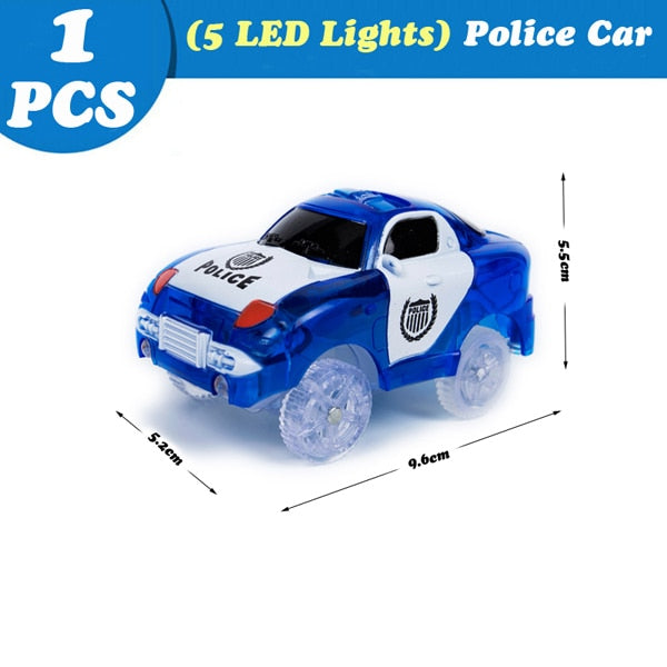 Magical Tracks Luminous Racing Track Car With Colored Lights DIY Plastic Glowing In The Dark Creative Toys For Kids