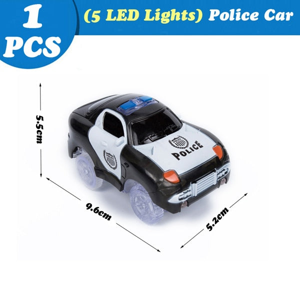 Magical Tracks Luminous Racing Track Car With Colored Lights DIY Plastic Glowing In The Dark Creative Toys For Kids