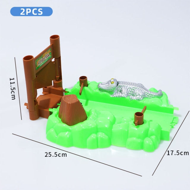 Magical Tracks Luminous Racing Track Car With Colored Lights DIY Plastic Glowing In The Dark Creative Toys For Kids