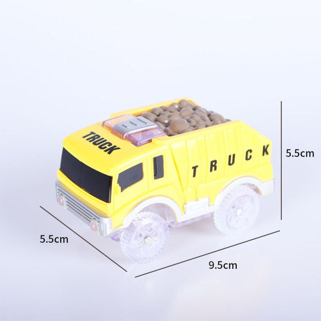 Magical Tracks Luminous Racing Track Car With Colored Lights DIY Plastic Glowing In The Dark Creative Toys For Kids