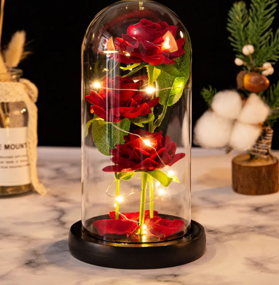 Rose Glass Cover Ornament