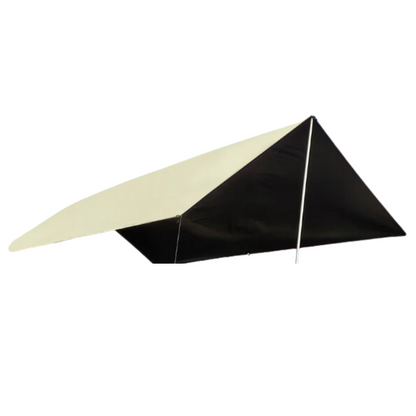 Black Coated Waterproof Camping Tent (Beige)