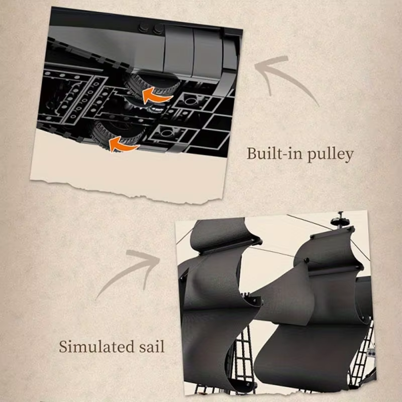 Pirate Ship Building Blocks Toy Set