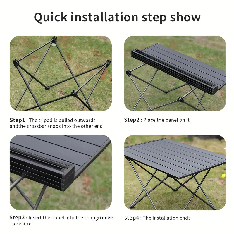 Aluminum Table for Camping Folding Picnic BBQ Outdoor