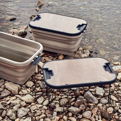 Outdoor Picnic Table Storage Basket Set