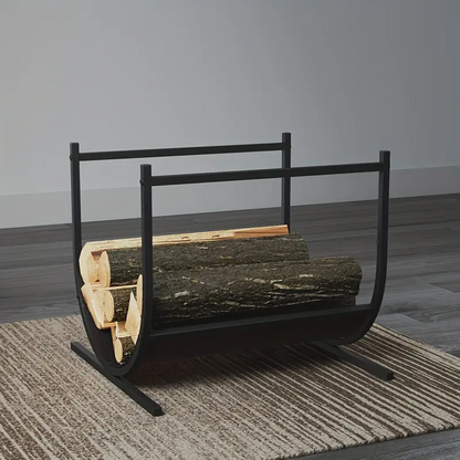 Fireplace Rack with Wood Storage