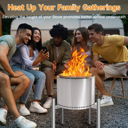 Fire Pit Stand Stainless Steel for Outdoor Use