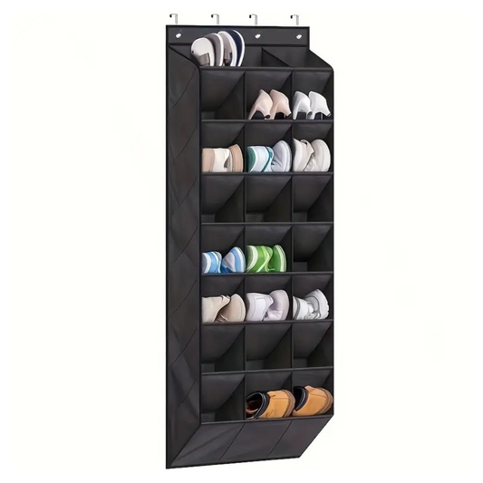 24-Compartment Foldable Shoe Organizer (8-Layer)
