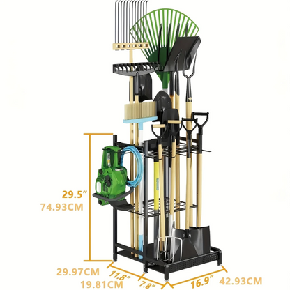 Garden Tool Storage Rack Rustproof Organizer