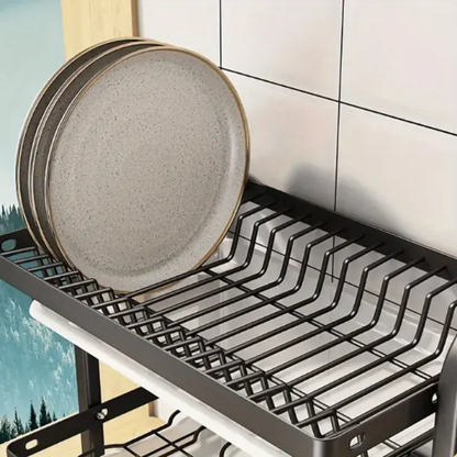 Dish Rack with Utensil & Board Holder (3-Tier)