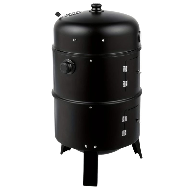3-in-1 Charcoal Smoker Grill Outdoor BBQ Cooker