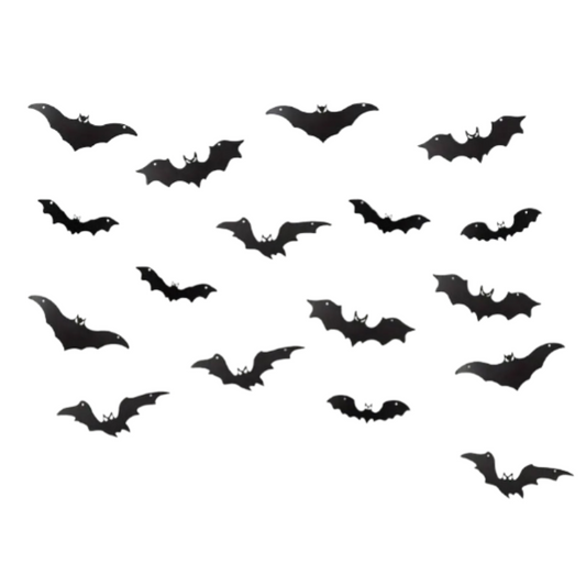 Halloween Glow Bats with Hanging Decor (20pcs)