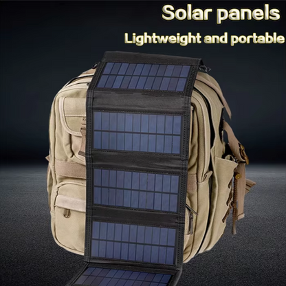Foldable Solar Panel Charger with 20W/h Portable USB