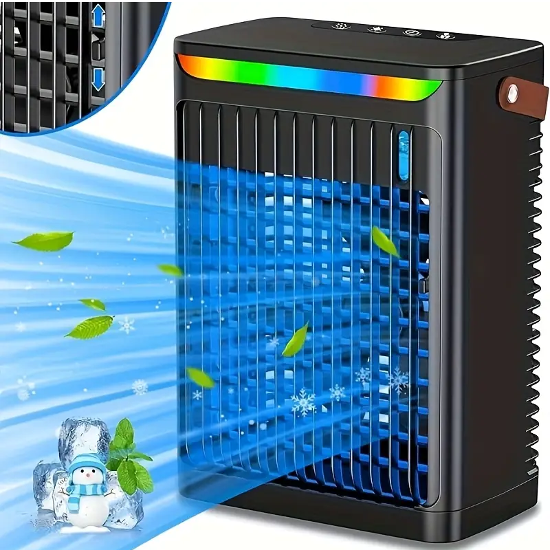 Mini Air Cooler with Portable Fan (5-in-1)