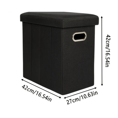 Folding Storage Stool Space-Saving Organizer