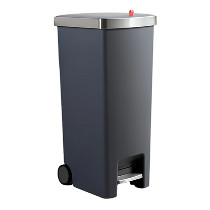 Foot Pedal Trash Can with Wheels