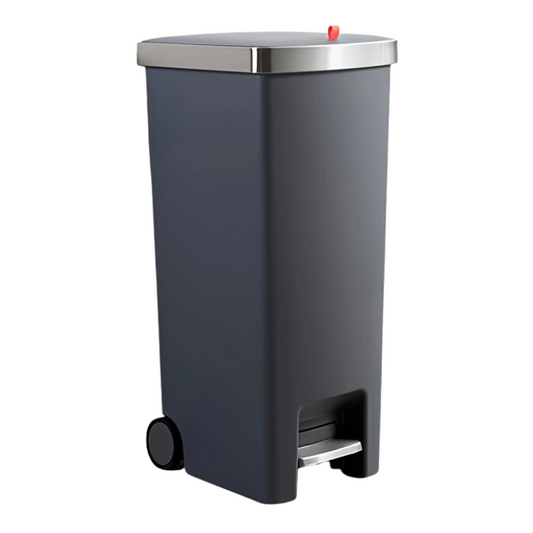 Foot Pedal Trash Can with Wheels